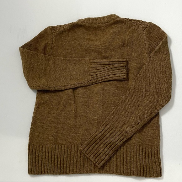 J. Crew Camel Brown Knitted Sweater Cable Knit EUC XS - Picture 2 of 10